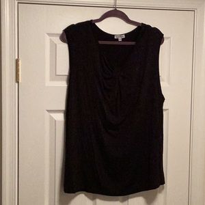 Dante Malan Black Sleeveless Top…size 2X